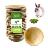 Jiaxix plato-hoja-palma-4pulgadas, ideal para pellets y heno.