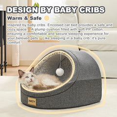 Jiupety Cama Gatos Material Algodón-PP: suavidad y elasticidad para descansar