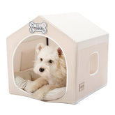 Jiupety estructura 360 grados para casa de perro, soporte estable para siestas