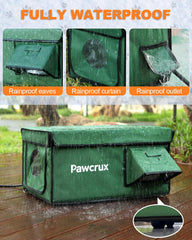 Puerta de escape integrada ofrece libertad y seguridad para el gato.