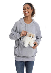 JMOREDEEP sudadera con bolsa para gato, cercanía cómoda.