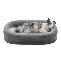 Cama ortopédica JOEJOY para perros grandes con espuma de memoria y soporte.