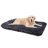 Cama JOEJOY para perros grandes y gris para jaula, suave y envolvente.
