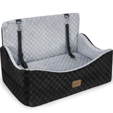 JOEJOY asiento para perro en coche con altura para vista mejorada.