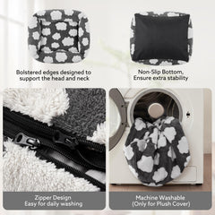 JOEJOY cama para perros, diseño de nubes agrega calidez y estilo