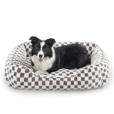 JOEJOY cama para perros con jacquard suave, descanso cómodo.