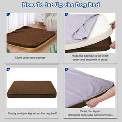 JoicyCo cama perro grande: base antideslizante para mayor seguridad.