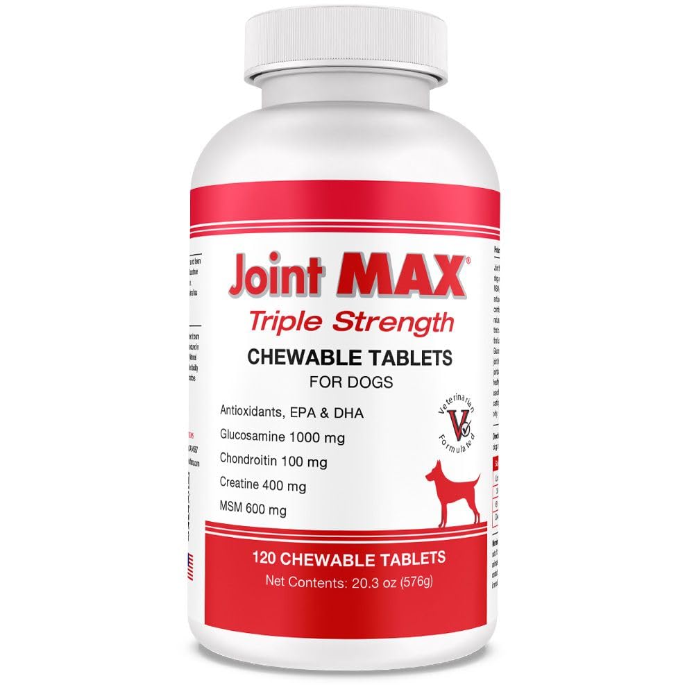 Joint Max frasco de tabletas masticables para movilidad articular