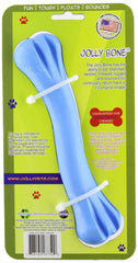 Jolly Pets Jolly Bone mediano azul, perro jugando a buscar.