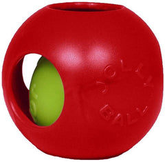 Jolly Pets Teaser Ball grande de 8 pulgadas rojo, ideal para juegos de búsqueda