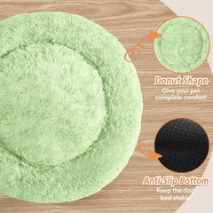 Cama para perros con borde elevado de JOLLYVOGUE, soporte para cabeza y cuello.