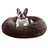 Cama rosquilla calma JOLLYVOGUE para gatos, siestas tranquilas.