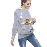 Jomago sudadera capucha con transportín para mascotas, ideal para paseos y socializar.