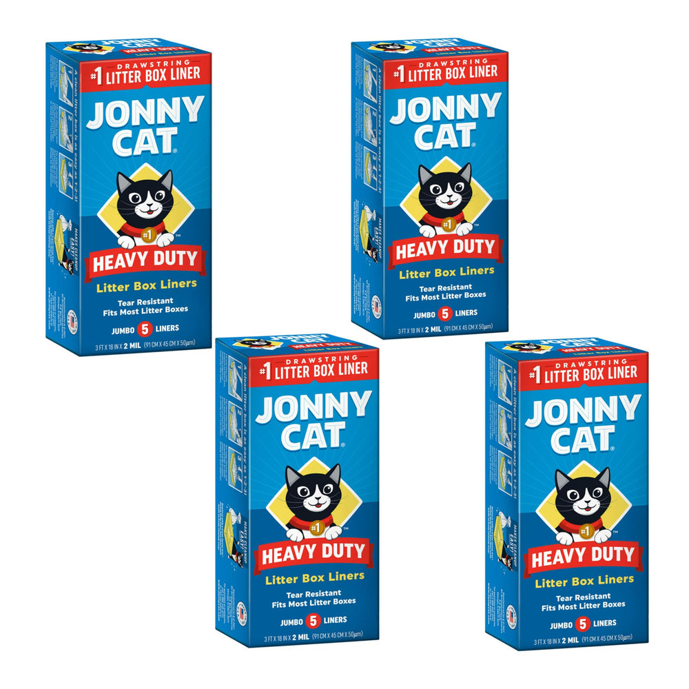 Fundas para arenero JONNY CAT, durables y fáciles de desechar para limpieza rápida.