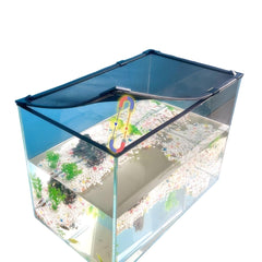 Tapa magnética JOOFAN para acuario 37x18 evita saltos y protege el contenido.
