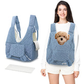 JourCraf Mochila Portamascotas ventilada para paseos cómodos.