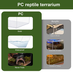 JoviQ Terrario PC Reptil Fuente Agua: bebedero compacto para hidratación
