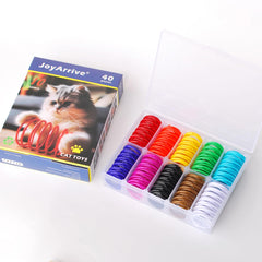 JoyArrive juguete espiral para gatos, perfecto para juego activo.