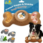 JoyBruko Enrichment dispensador de premios congelados, ideal para mantener al perro entretenido
