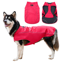 JoyDaog chaqueta exterior para perro grande vista frontal, ideal para paseos invernales