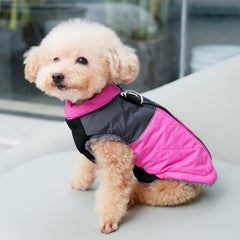JoyDaog chaqueta impermeable en rosa y gris, protección contra lluvia