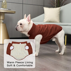 JoyDaog chaqueta para perro, agujero para correa en el cuello, fácil de sujetar