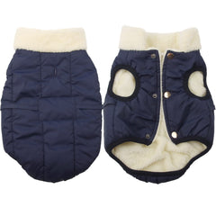 JoyDaog chaqueta para perro, frontal con diseño de barra, ideal para paseos fríos.
