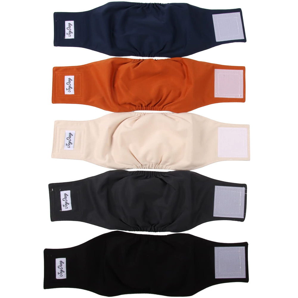 JoyDaog pañales reutilizables para perros machos con ajuste cómodo.