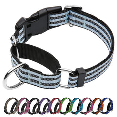 Joyeeiioo collar martingale azul hielo con ajuste cómodo para paseos.