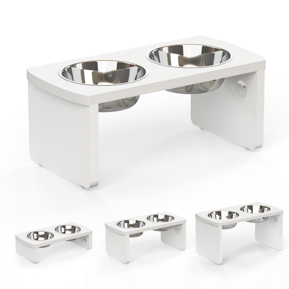 JOYOPAW tazones inoxidables elevados para alimentación ordenada y menos derrames