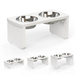 JOYOPAW tazones inoxidables elevados para alimentación ordenada y menos derrames