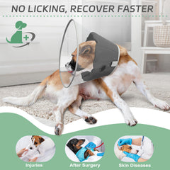 Joypig collar isabelino con ajuste de velcro para un soporte seguro