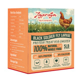 Joyprotyn: bolsa de 5lb de larvas mosca negra deshidratadas para aves, alto calcio.