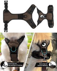 Arnés Joytale para perro mediano con asa de control para maniobras precisas.