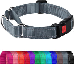 Joytale collar martingale reflectivo con cierre rápido para paseos nocturnos seguros.