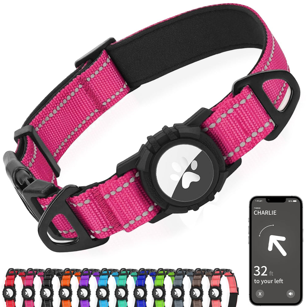 Collar Joytale AirTag impermeable para perros, ideal para paseos al aire libre