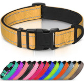 Collar Joytale reflectante con neopreno acolchado para visibilidad nocturna y comodidad.