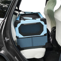 JOYTUTUS jaula colapsable para perros de 26-pulgadas, ideal para coche y viajes seguros.