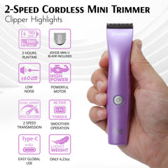 JOYZZE Hornet Mini morado, corte de patas y cara con precisión.