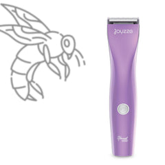 JOYZZE Hornet Mini morado, corte preciso para pelaje del perro en casa.