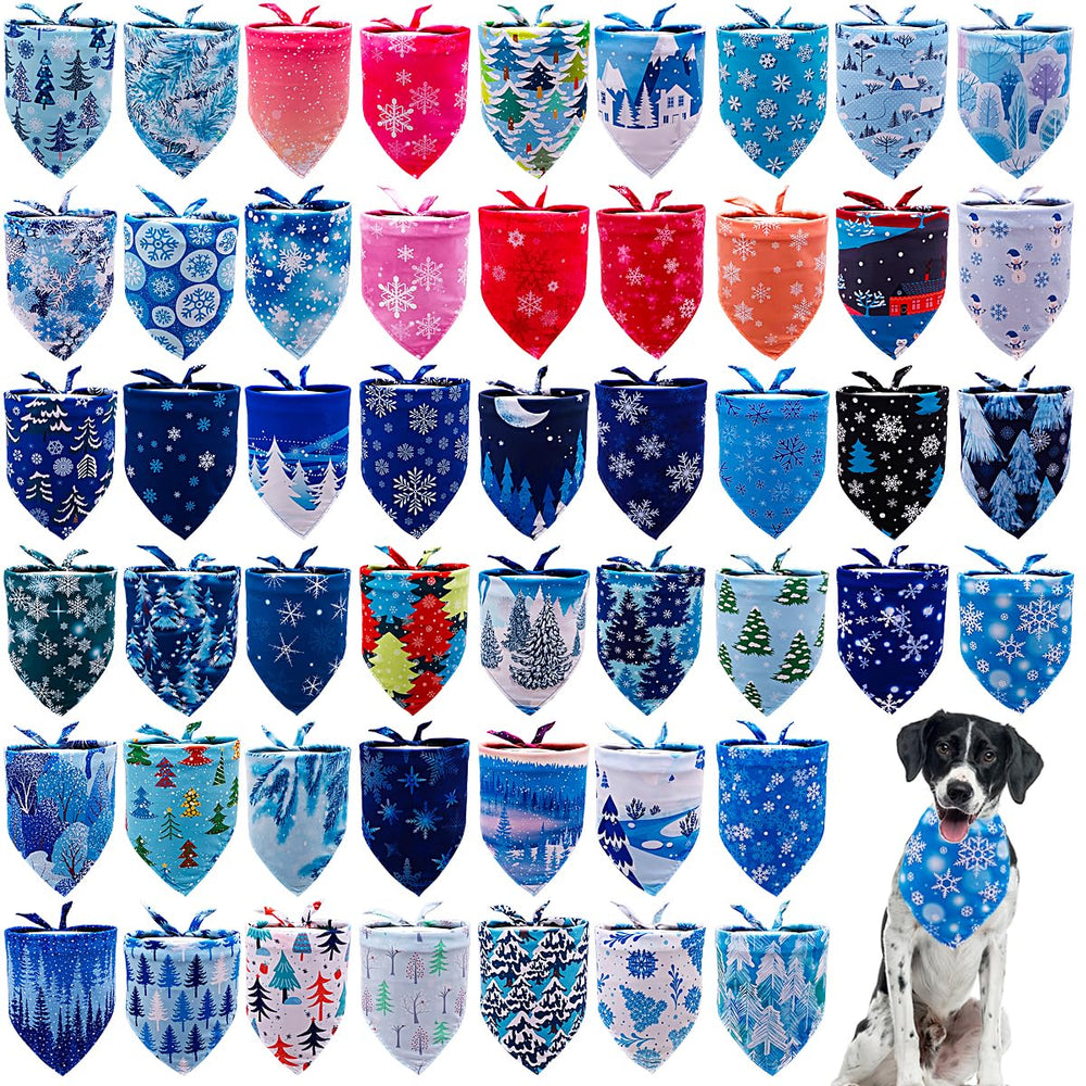 Bandanas JpGdn para perro estilo invierno bosque, ideal para paseos.