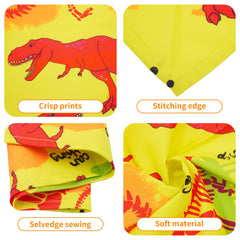 Bandanas JpGdn dinosaurios con bordes reforzados para uso diario