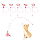 JTQXX juguete gato con plumas para activar juego y curiosidad felina