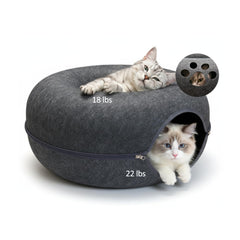 JUDERWOO Peekaboo Gato: ventana-patita para juego y exploración divertida.