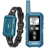 Jugbow collar con control remoto en acción para entrenamiento a distancia seguro