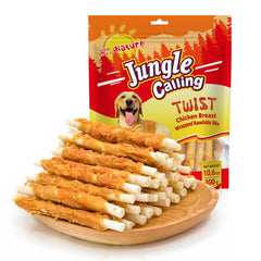 Huesos envueltos de pollo Jungle Calling, textura sabrosa para masticar
