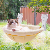 JUNSPOW cama ventana gatos sin cables, reposo seguro para observar desde la ventana.