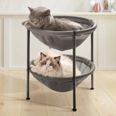 JUNSPOW doble-cama-gatos-dos-niveles ideal para dos felinos y descanso compartido