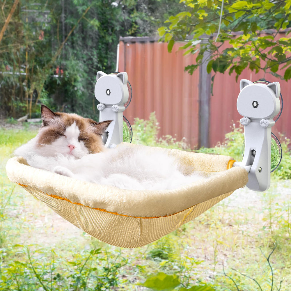 JUNSPOW percha para gato con diseño hundido y descanso seguro junto a la ventana