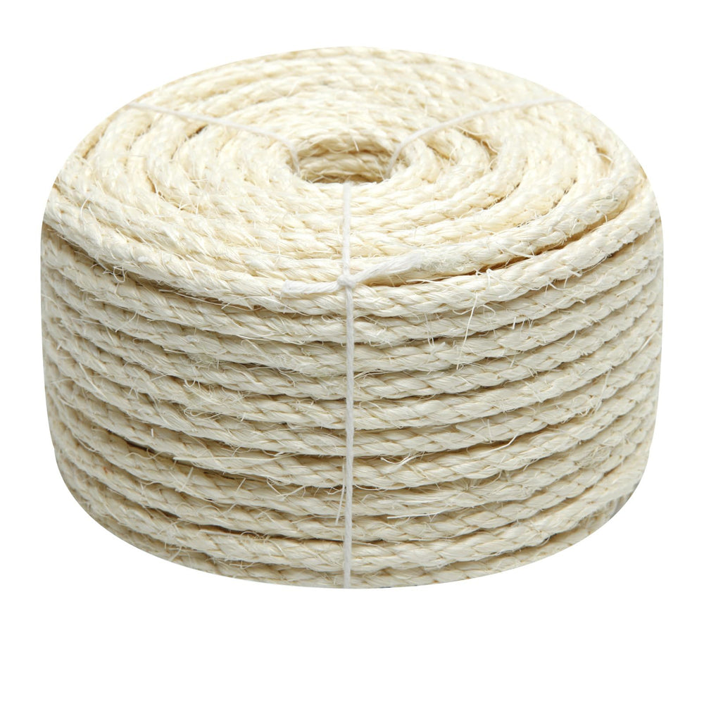 Juomid cuerda sisal 1/4 pulgada 32 pies para reparar rascadores de gato